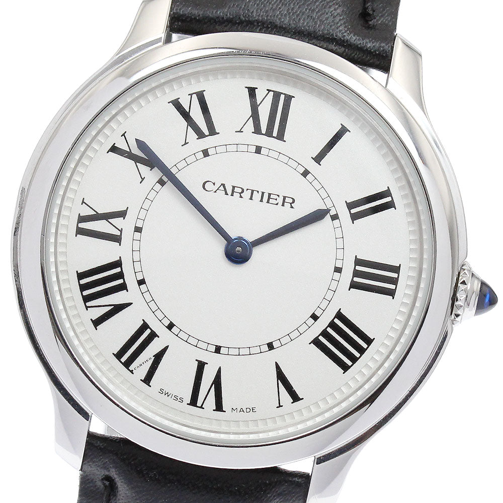 CARTIER WSRN0031 Ronde Must de 36mm Quartz Boys' Watch Excellent Condition with Warranty.