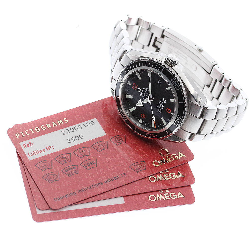 OMEGA 2200.51 Seamaster Planet Ocean Date Co-Axial Automatic Men's Watch Excellent Condition with Warranty.