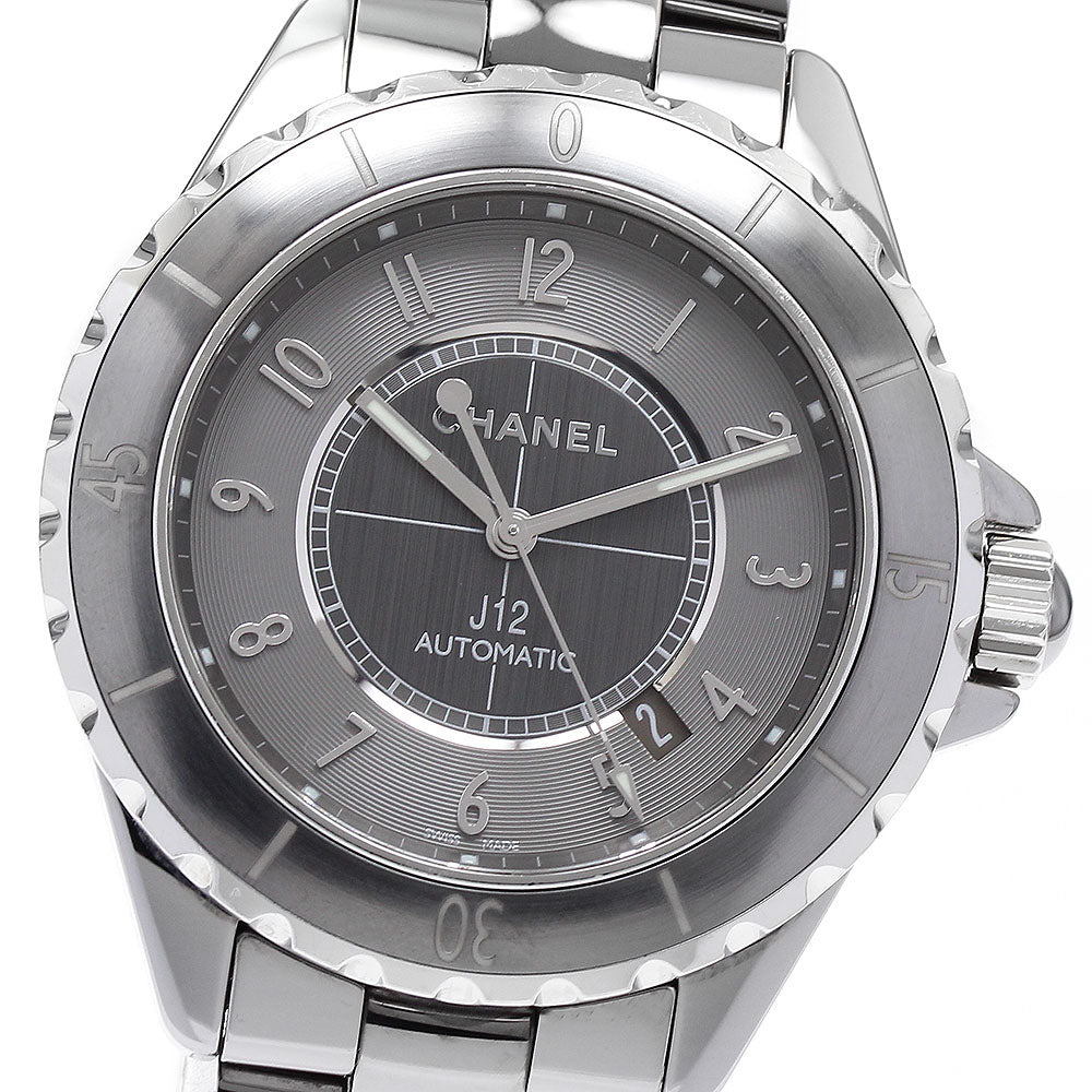 CHANEL H2934 J12 Chromatic 41MM Date Automatic Men's Watch Excellent Condition with Warranty Card