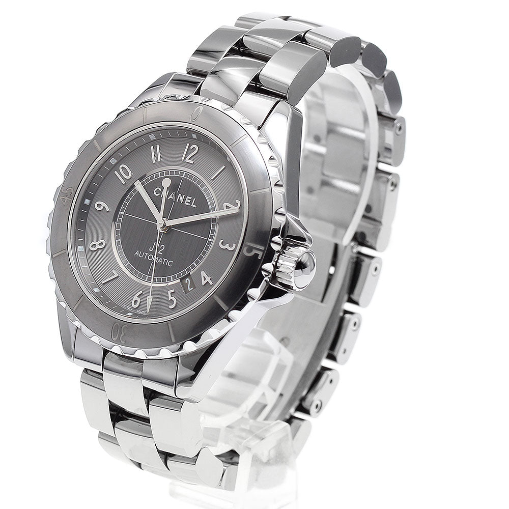 CHANEL H2934 J12 Chromatic 41MM Date Automatic Men's Watch Excellent Condition with Warranty Card