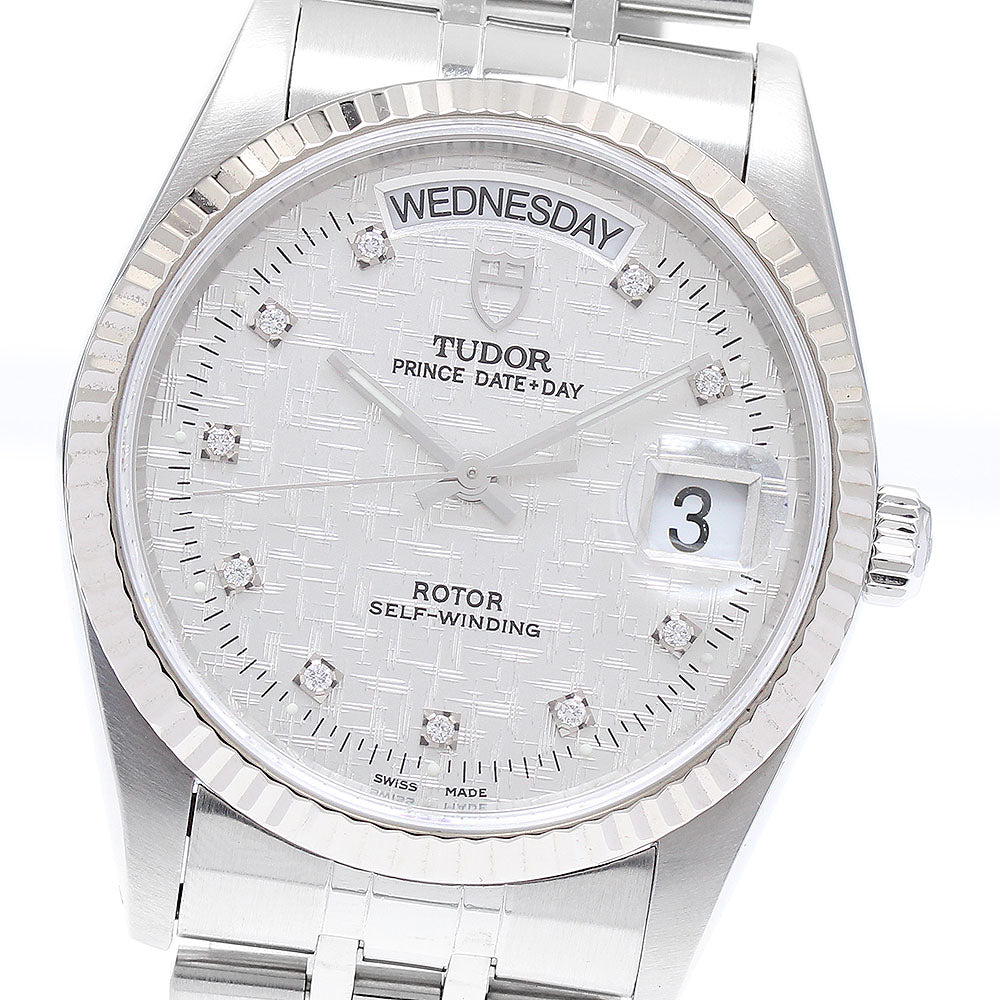 TUDOR 76214 Prince Date-Day 10P Diamond Automatic Men's Watch