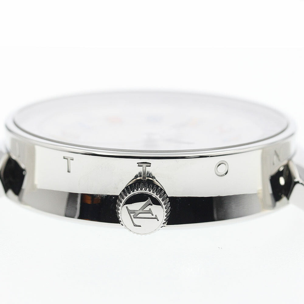 LOUIS VUITTON QA096 Tambour Moon Dual Time GMT Quartz Men's Watch (with box and warranty)
