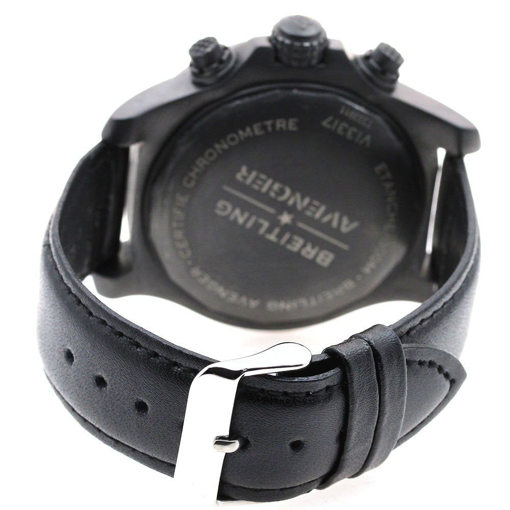 BREITLING V13317 Avenger Chronograph 45 Night Mission Automatic Men's Watch Excellent Condition with Inner Box and Warranty Card.
