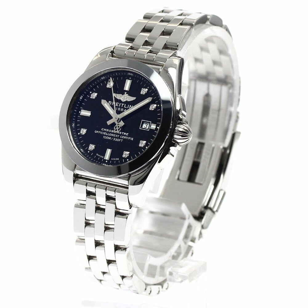 BREITLING W72348 Galactic 29 Sleek 8-Diamond Quartz Women's Watch with Warranty