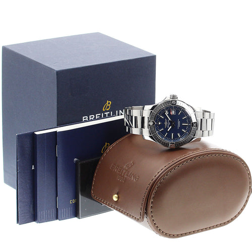 BREITLING A17318 Avenger Automatic 43 Date Automatic Men's Watch Excellent Condition with Box and Warranty Card
