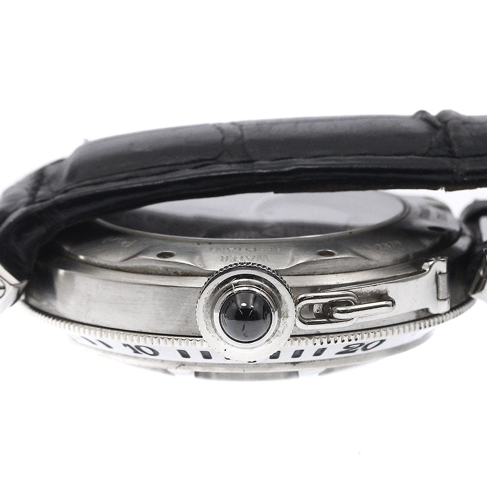 CARTIER W3106255 Pasha 38 N950 Convex Grid PT Bezel Automatic Men's Watch with Warranty Card