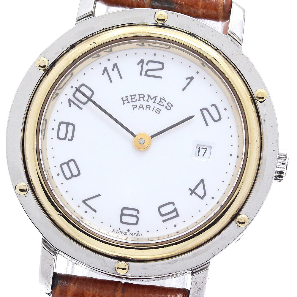 HERMES Clipper Date Quartz Ladies Watch