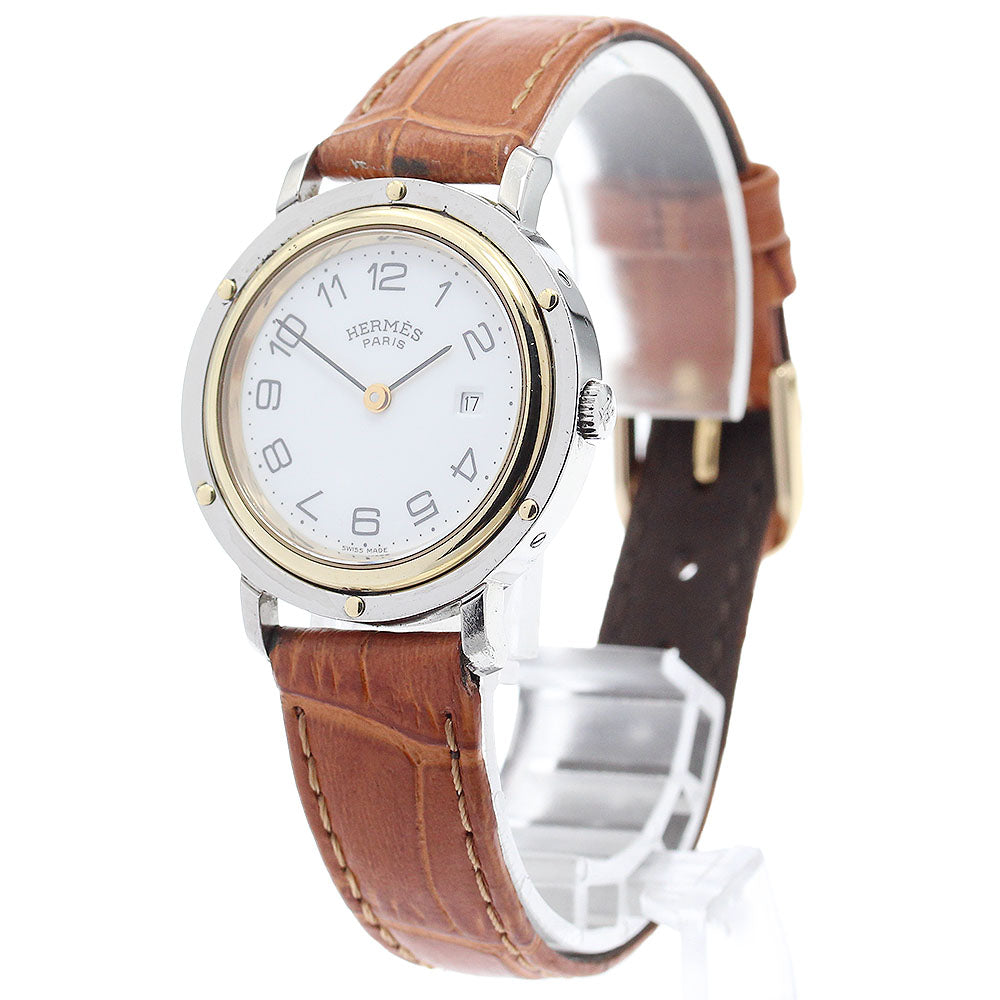 HERMES Clipper Date Quartz Ladies Watch