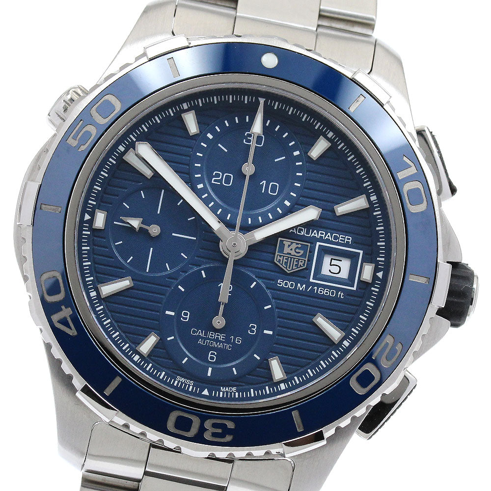 TAG Heuer CAK2112.BA0833 Aquaracer Date Chronograph Automatic Men's Watch Excellent Condition with Warranty.