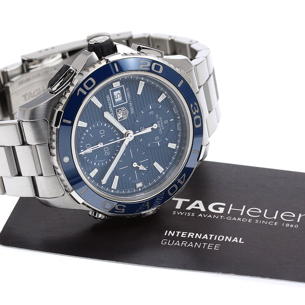 TAG Heuer CAK2112.BA0833 Aquaracer Date Chronograph Automatic Men's Watch Excellent Condition with Warranty.