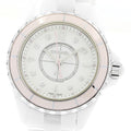 CHANEL H4466 J12 8-Diamond Soft Pink Quartz Women's Watch (Good Condition)