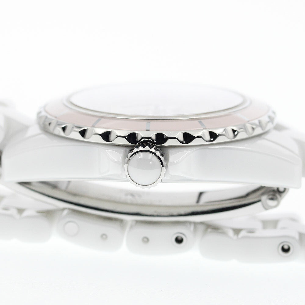 CHANEL H4466 J12 8-Diamond Soft Pink Quartz Women's Watch (Good Condition)