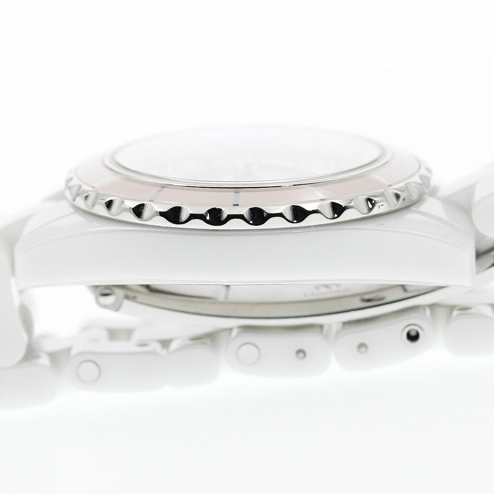 CHANEL H4466 J12 8-Diamond Soft Pink Quartz Women's Watch (Good Condition)
