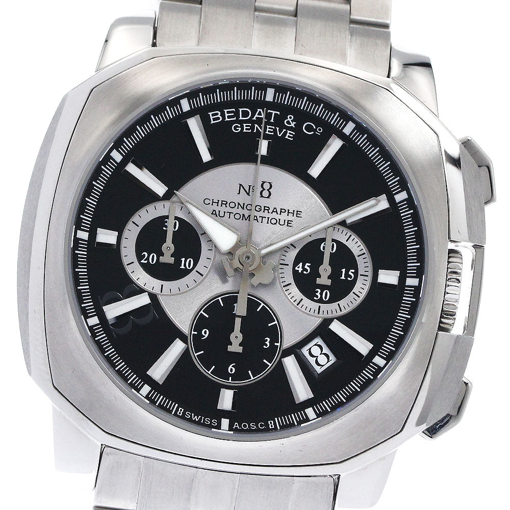 BEDAT&Co B867.011.311B N0.8 Chronograph Date Automatic Men's Watch Excellent Condition with Box and Warranty Card
