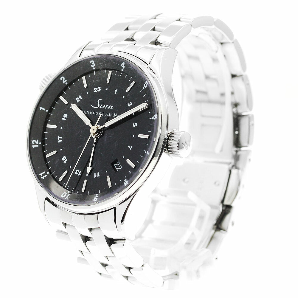 Sinn 6060 Financial Watch Date Dual Time Automatic Men's with Box and Warranty.