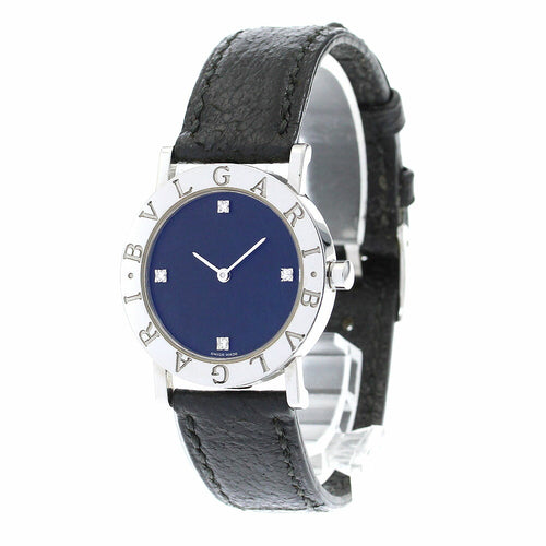 BVLGARI BB30SLD Bulgari Date 4P Diamond Quartz Boys' Watch
