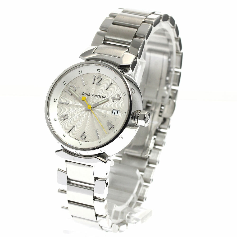 LOUIS VUITTON Q13130 Tambour Hologram Date Quartz Ladies Watch (Good Condition)