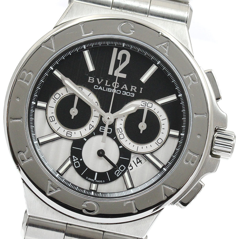 BVLGARI DG42SCH Diagono Calibro 303 Chronograph Automatic Men's Watch (with box and warranty)