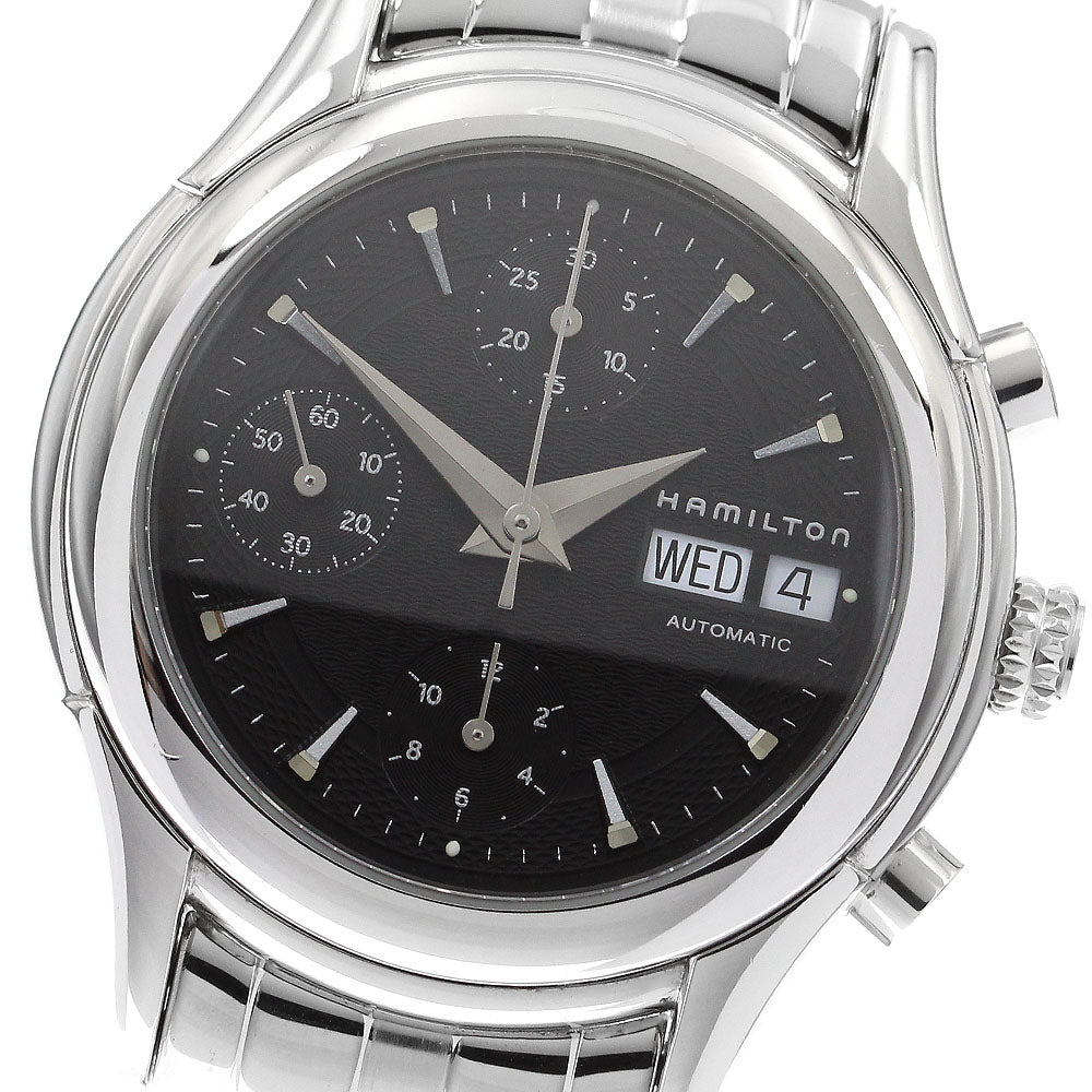 HAMILTON 021530 Jazzmaster Chronograph Day-Date Automatic Men's Watch (Good Condition)