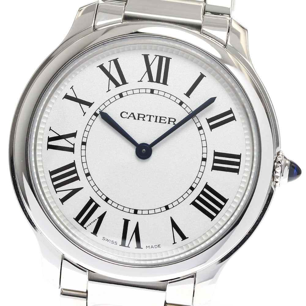 CARTIER WSRN0034 Ronde Must de 36mm Quartz Boys' Watch Excellent Condition with Warranty.