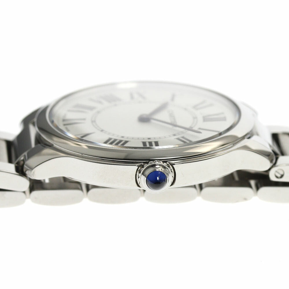 CARTIER WSRN0034 Ronde Must de 36mm Quartz Boys' Watch Excellent Condition with Warranty.
