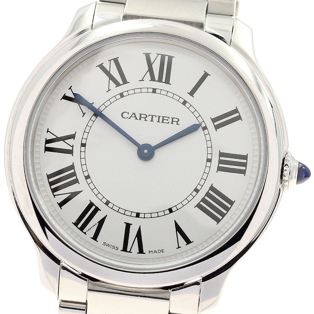CARTIER WSRN0034 Ronde Must de 36mm Quartz Boys' Watch Excellent Condition with Warranty.
