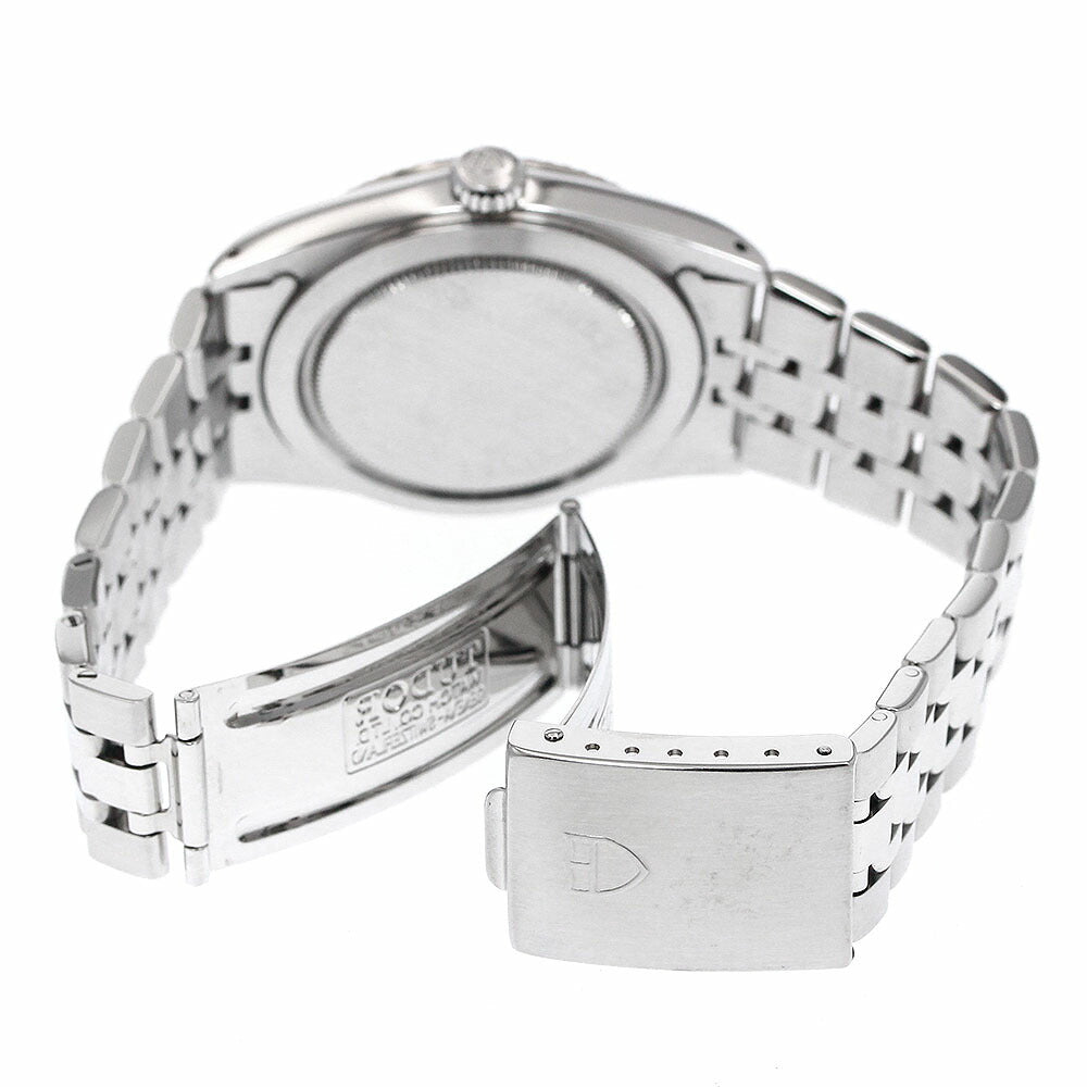 TUDOR 76214 Prince Date-Day 10P Diamond WG Bezel Automatic Men's Watch (Good Condition)