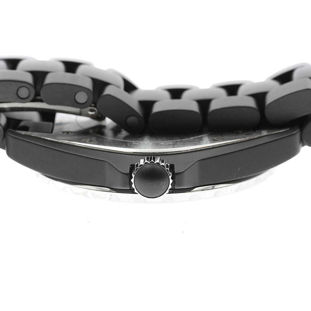 CHANEL H3131 J12 Matte Black Ceramic 42mm Automatic Men's Watch with Warranty Card
