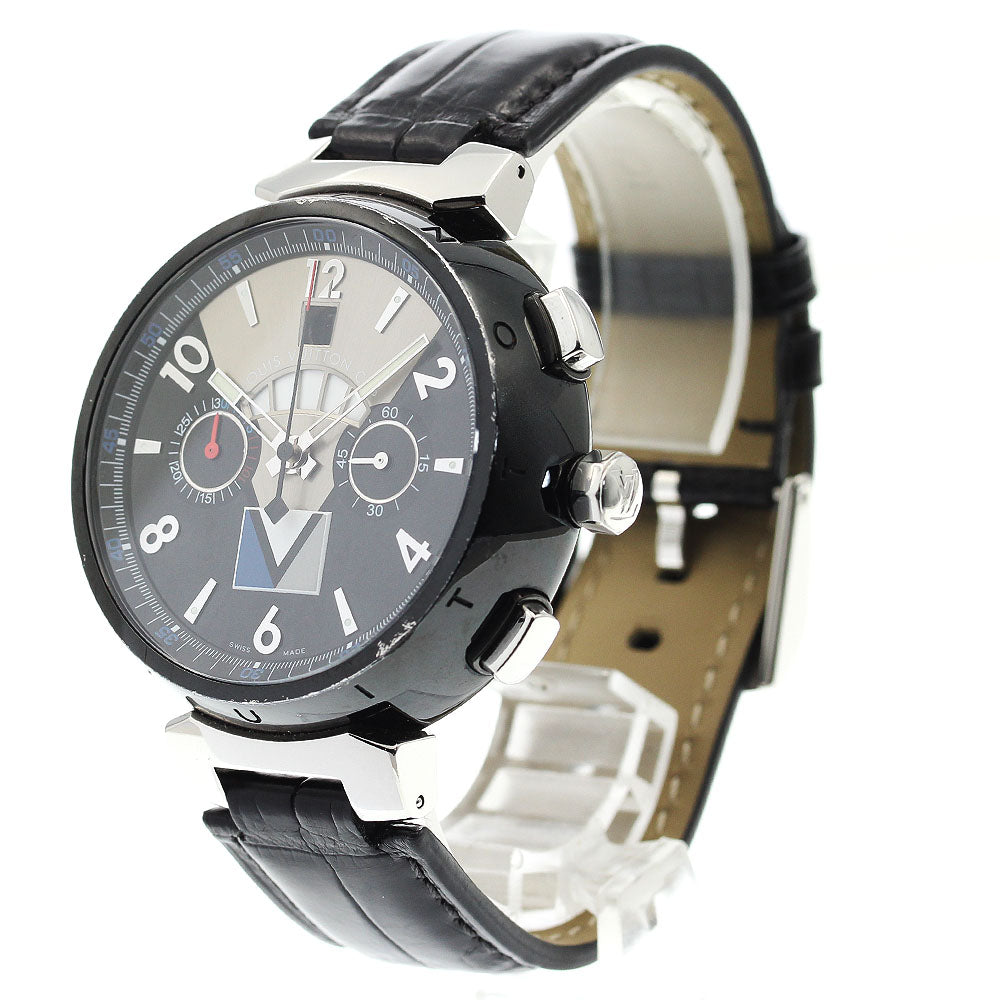 LOUIS VUITTON Q102G Tambour Regatta Date Chronograph Automatic Men's Watch