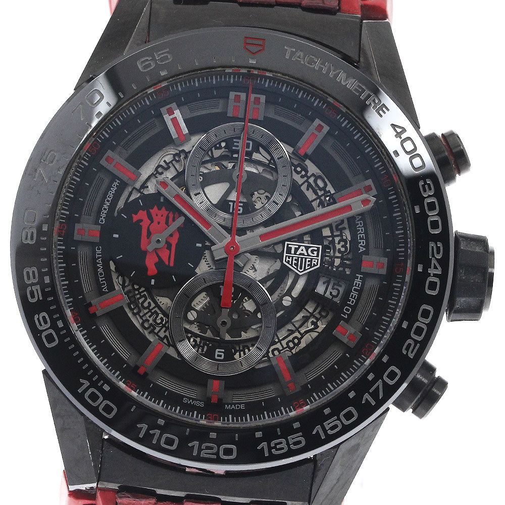 TAG Heuer CAR2A1J Carrera Calibre Heuer 01 Manchester United Chronograph Automatic Men's Watch