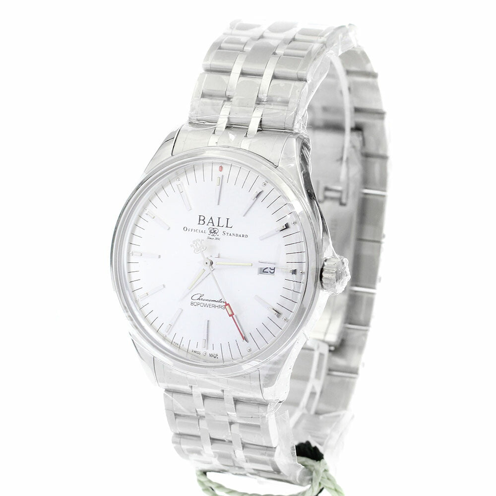 BALLWATCH NM3280D-S1CJ-SL Trainmaster Manufacture 80 Hours Automatic Men's Watch Unused with Warranty.