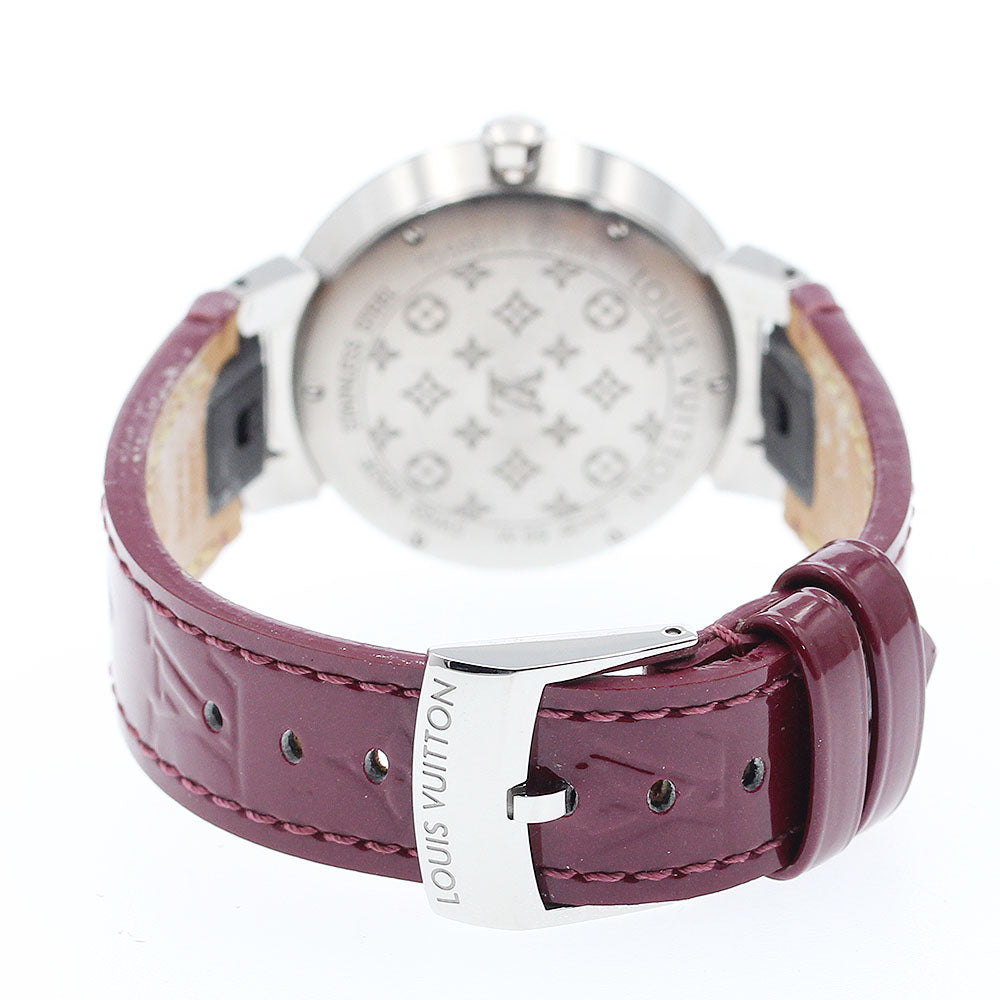 LOUIS VUITTON Q13ML Tambour Diamond Bezel 8P Diamond Quartz Women's Watch