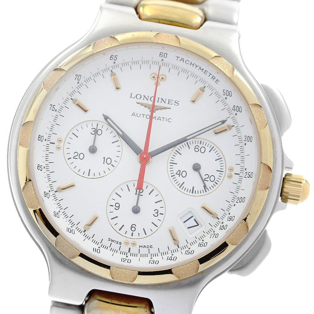 LONGINES L1.623.3 Conquest Date Chronograph Automatic Men's Watch (Good Condition)