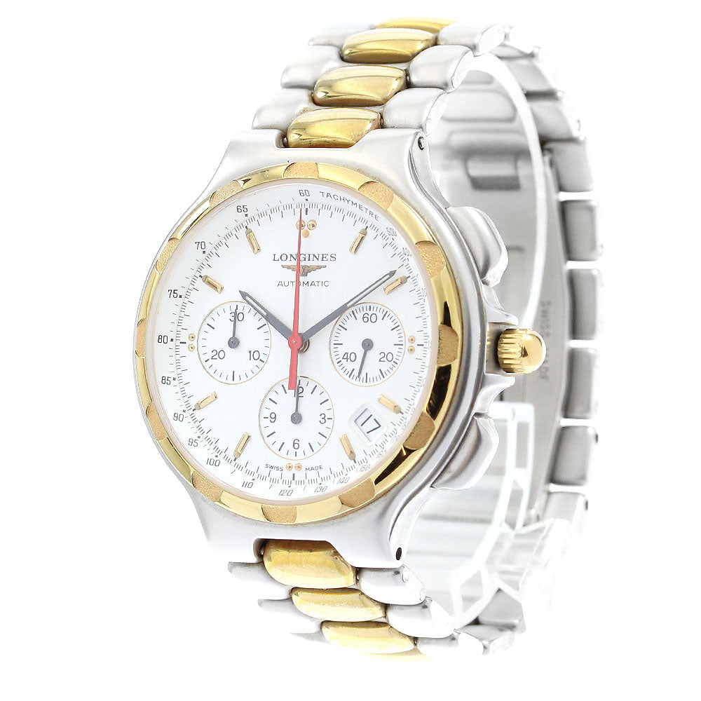 LONGINES L1.623.3 Conquest Date Chronograph Automatic Men's Watch (Good Condition)