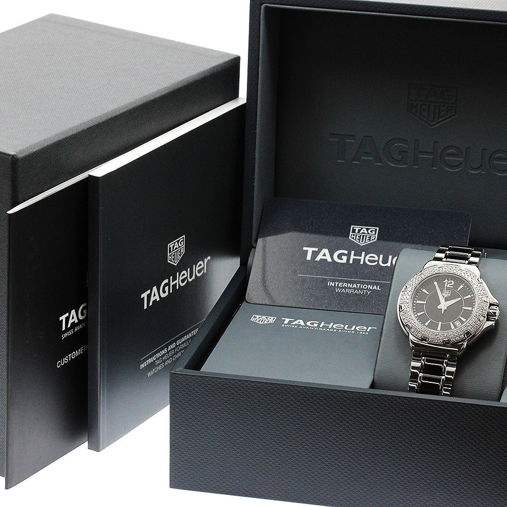 TAG Heuer WAH1214.BA0859 Formula 1 Diamond Bezel Quartz Ladies Watch Excellent Condition with Box and Warranty Card