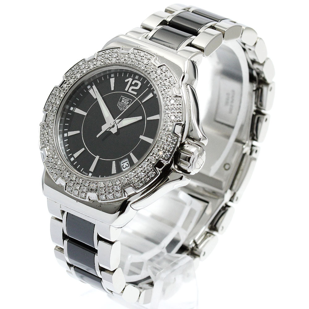 TAG Heuer WAH1214.BA0859 Formula 1 Diamond Bezel Quartz Ladies Watch Excellent Condition with Box and Warranty Card