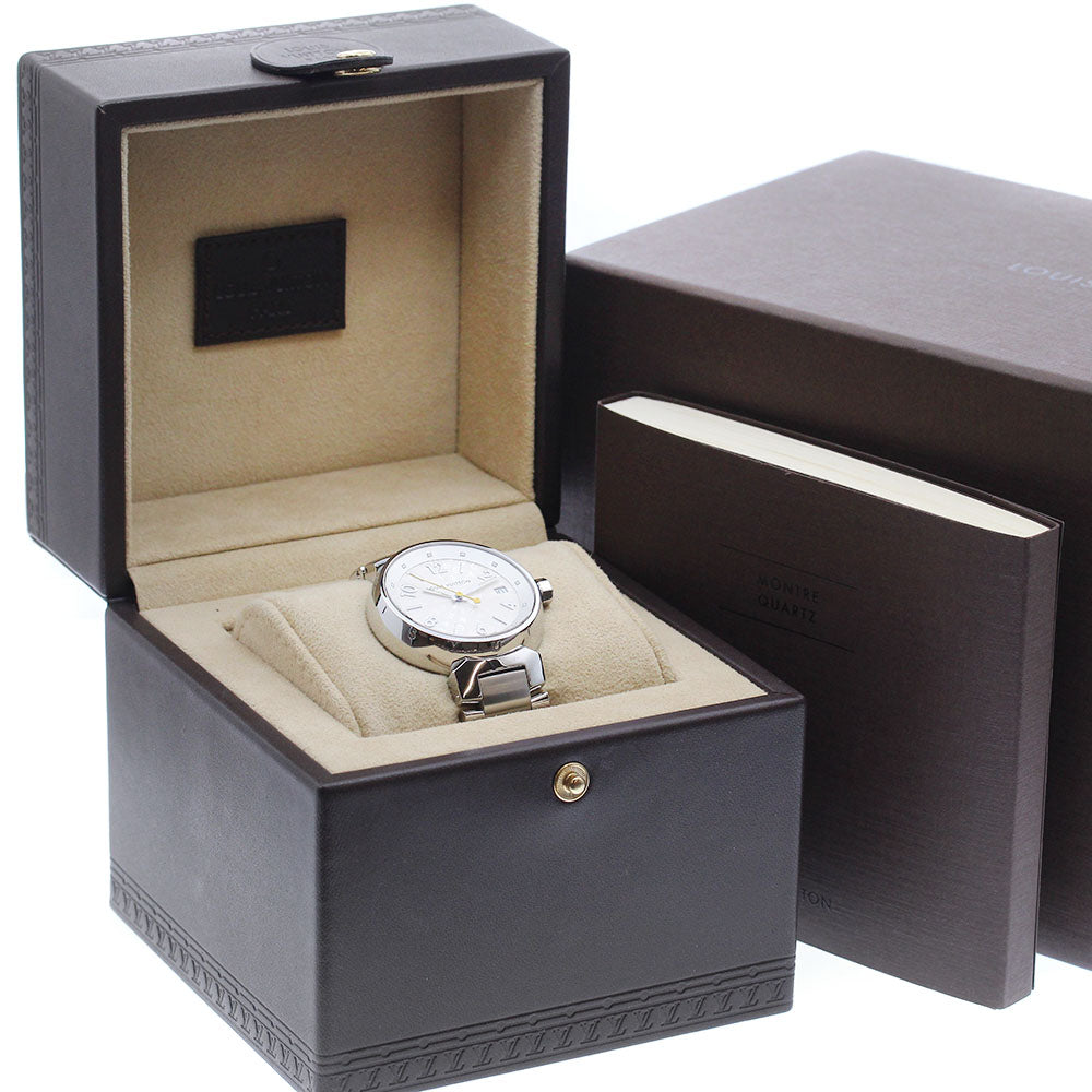 LOUIS VUITTON Q13130 Tambour Hologram Date Quartz Ladies Watch (with box and warranty)