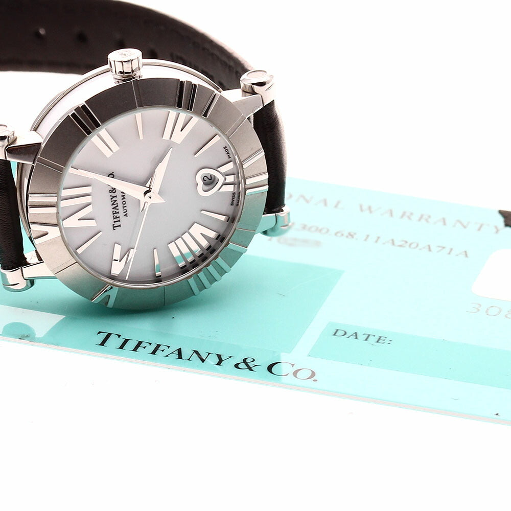 TIFFANY&Co. Z1300.68.11A20A71A Atlas Date Automatic Ladies' Watch with Warranty Card