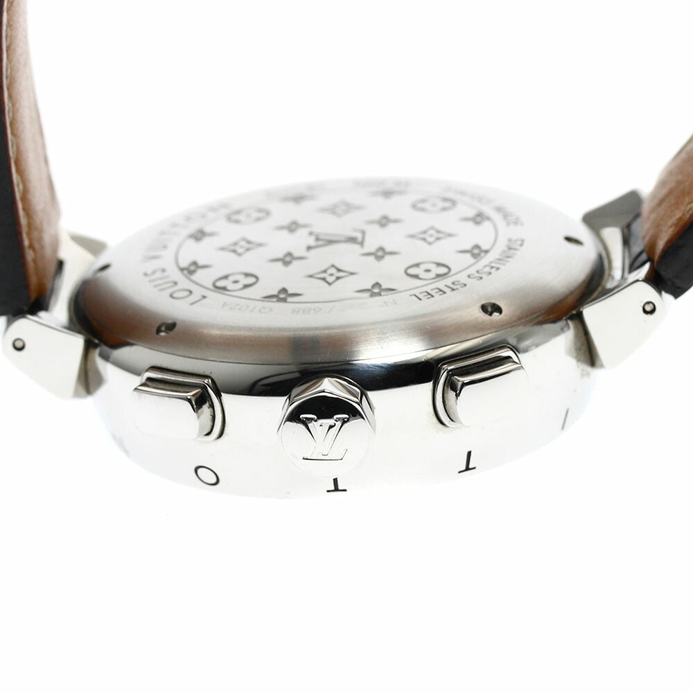LOUIS VUITTON Q102A Tambour Voyage Chronograph Limited Edition of 688 Pieces Worldwide Automatic Winding Men's Watch with Warranty Card