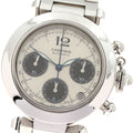 CARTIER W31048M7 Pasha C Chronograph Date Automatic Boys' Watch Good Condition