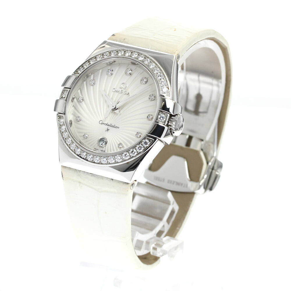 OMEGA 123.18.35.60.52.001 Constellation 11P Diamond Diamond Bezel Quartz Ladies