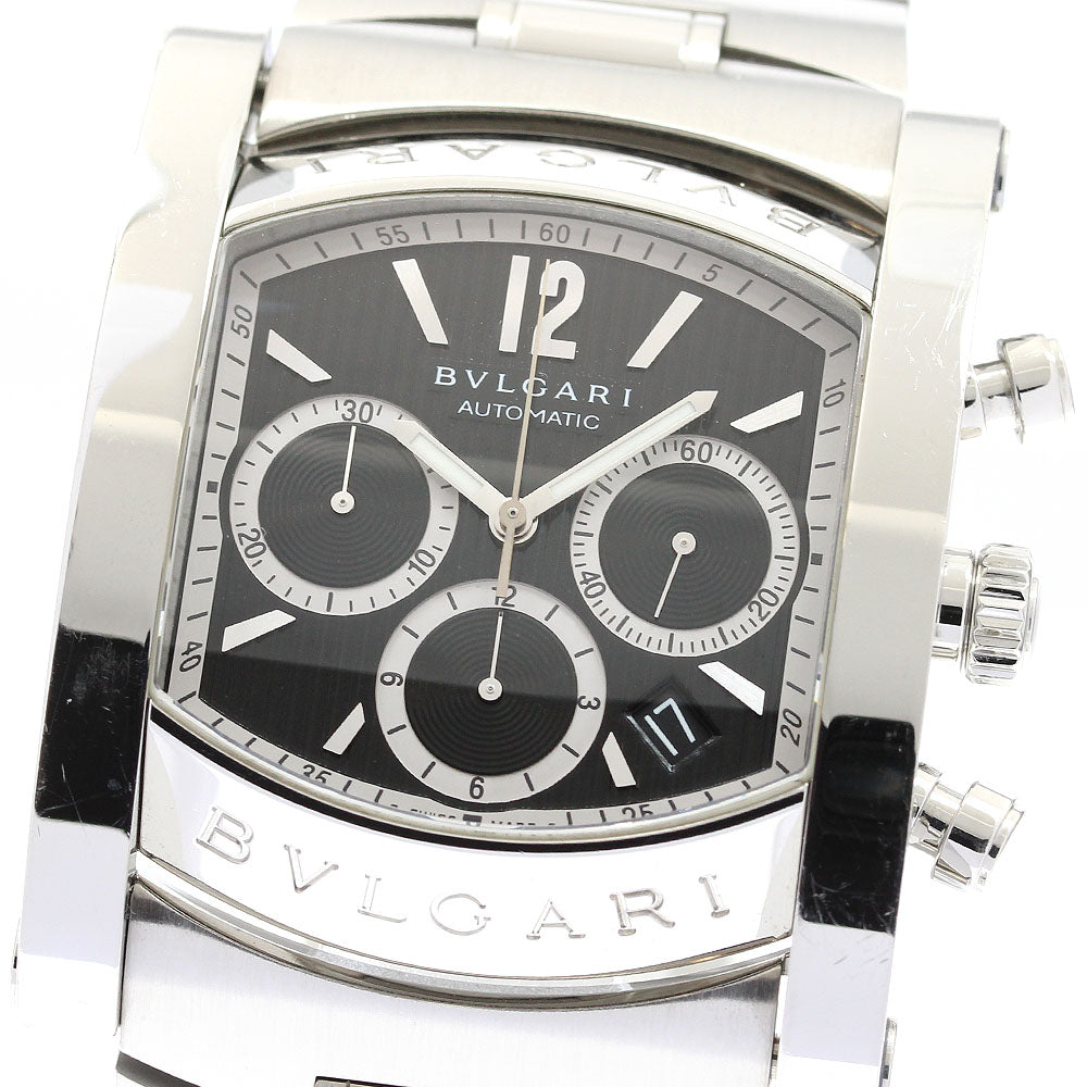 BVLGARI AA48SCH Assioma Chronograph Date Automatic Men's Watch