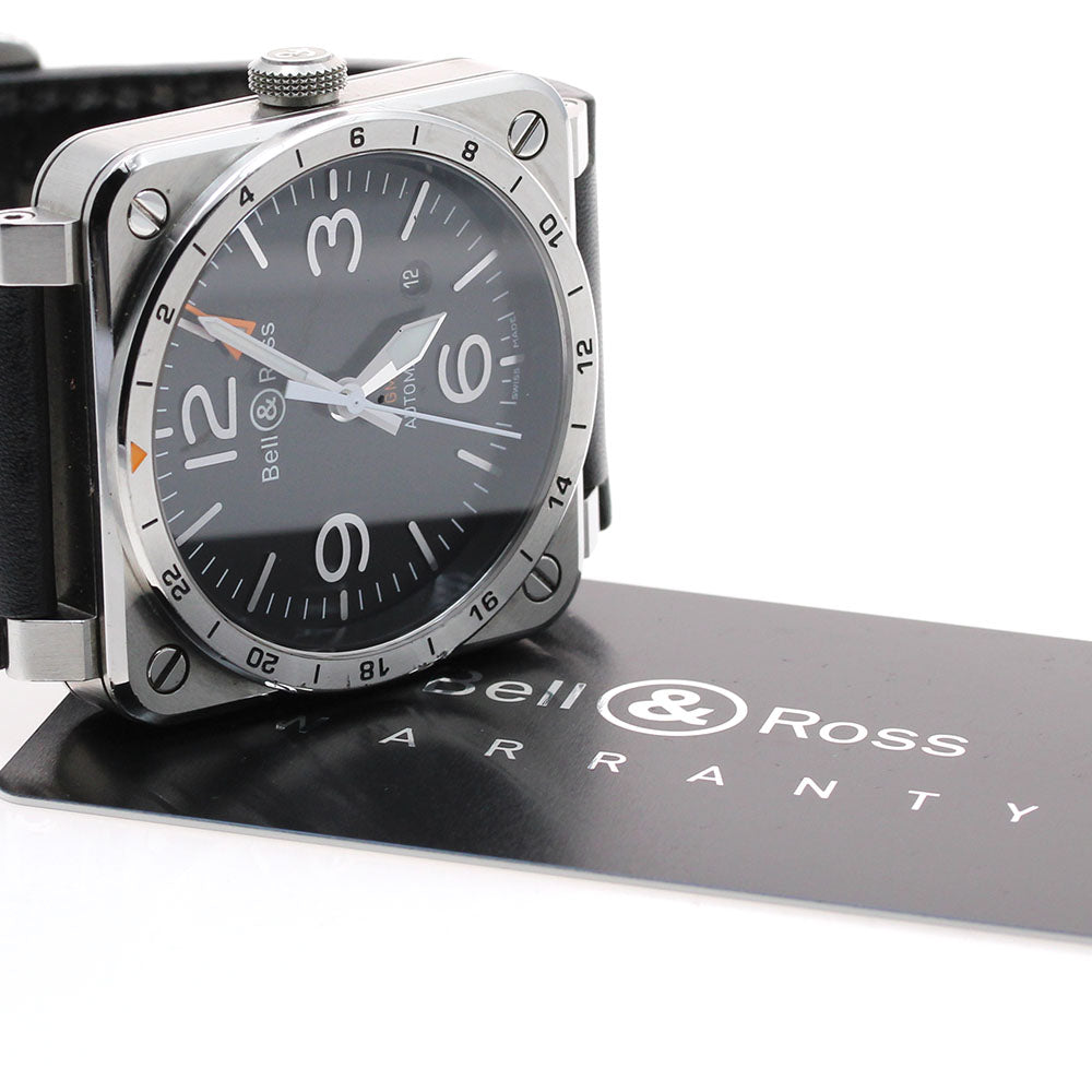 Bell & Ross BR0393-GMT-ST/SCA GMT Date Automatic Men's Watch with Warranty