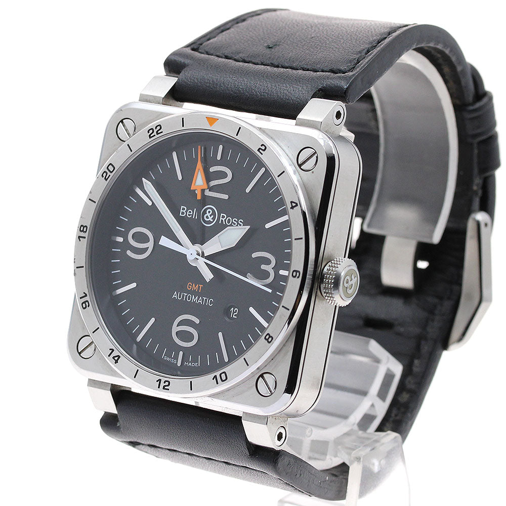 Bell & Ross BR0393-GMT-ST/SCA GMT Date Automatic Men's Watch with Warranty