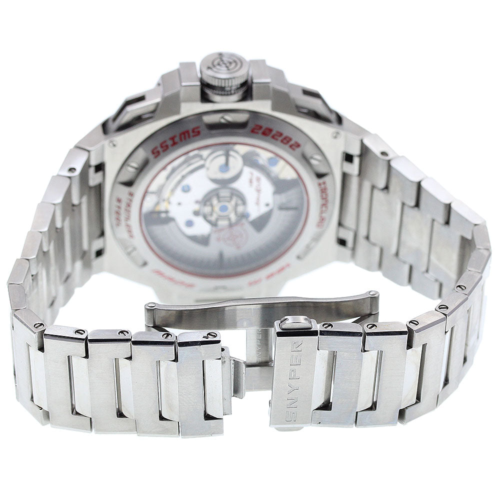 SNYPER 50.100.OM Ironclad 48 Chronograph Diamond Bezel Automatic Men's Watch Excellent Condition with Warranty Card
