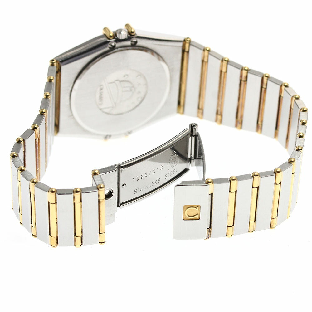 OMEGA Constellation Diamond Bezel Full Bar Date Quartz Men's Watch