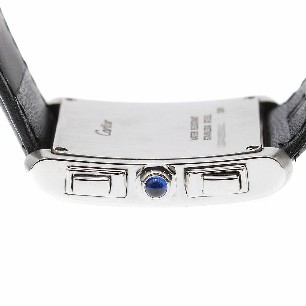 CARTIER W5101455 Tank Francaise XXL Chronoreflex Date Chronograph Quartz Men's Watch (Good Condition)