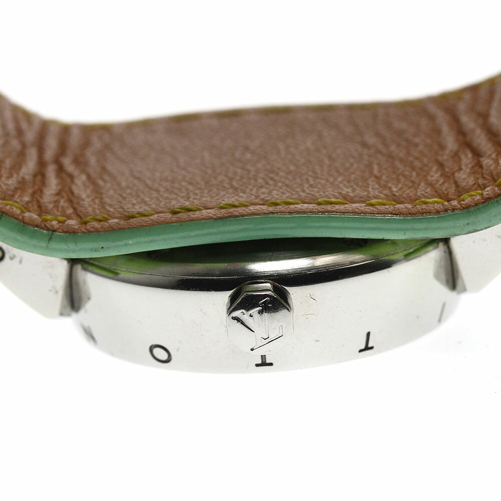 LOUIS VUITTON Q1212 Tambour Date Quartz Ladies Watch with Warranty