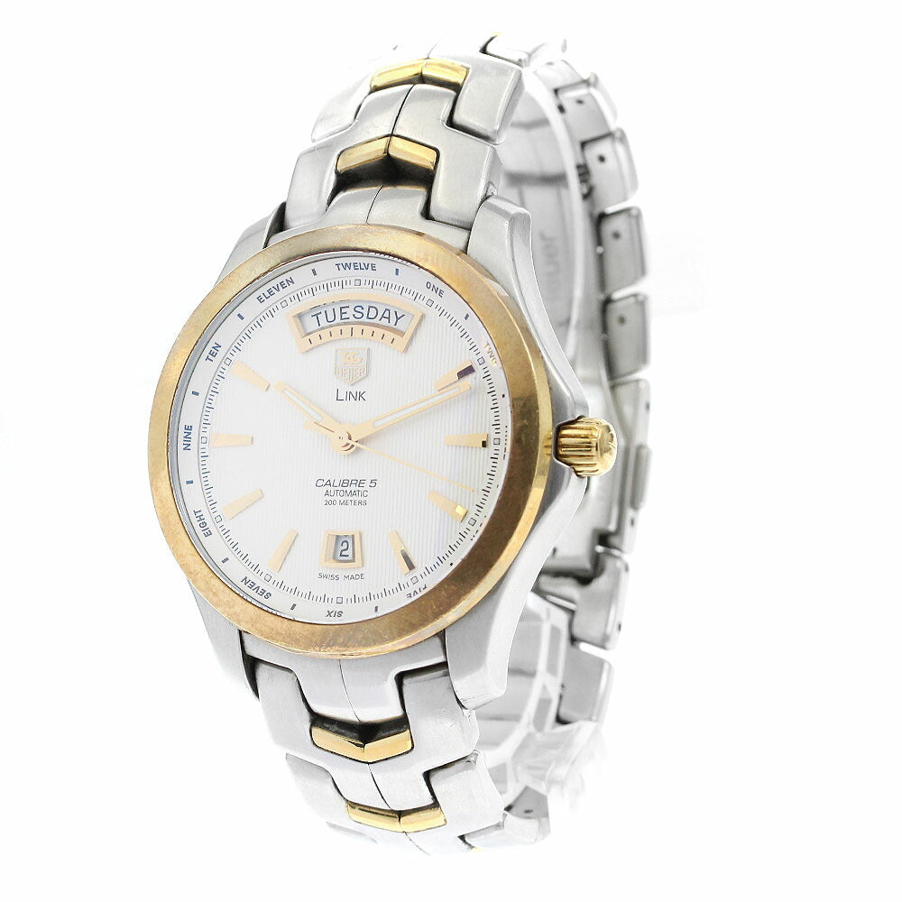 TAG Heuer WJF2050.BB0593 Link Caliber 5 Day-Date Automatic Men's Watch with Warranty