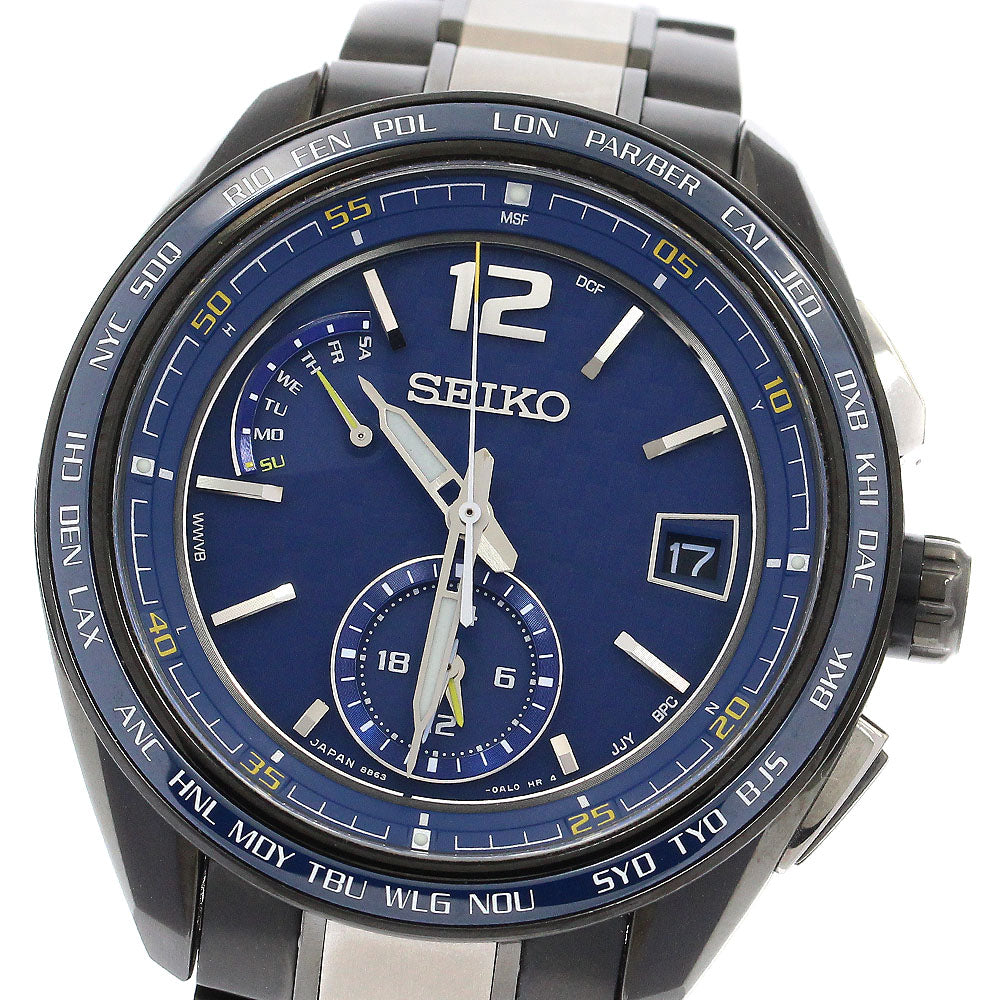 SEIKO SAGA265/8B63-0AS0 Brightz Flight Expert Day Date Solar Radio Controlled Men's Watch